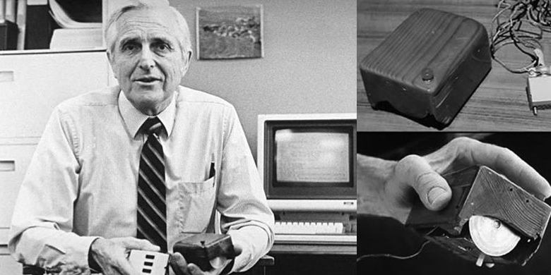 Douglas Engelbart, pencipta mouse komputer.